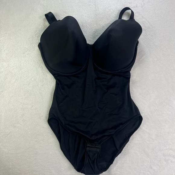 Flexees Shapewear Body Shaper One Piece Black Style 6456 Size 42DD - Picture 1 of 3